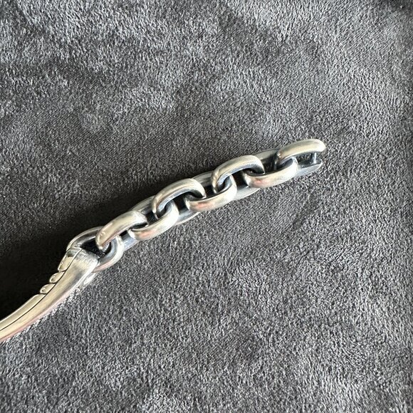 David Yurman Streamline ID Bracelet w/ Color Change Garnets - 8.75" - RARE - Picture 8 of 16